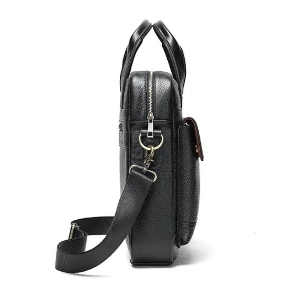Bolsa Transversal de Couro Masculina - Modelo Urban Nero