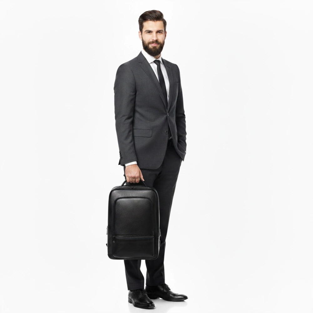 Mochila Masculina de Couro - Modelo Rucan