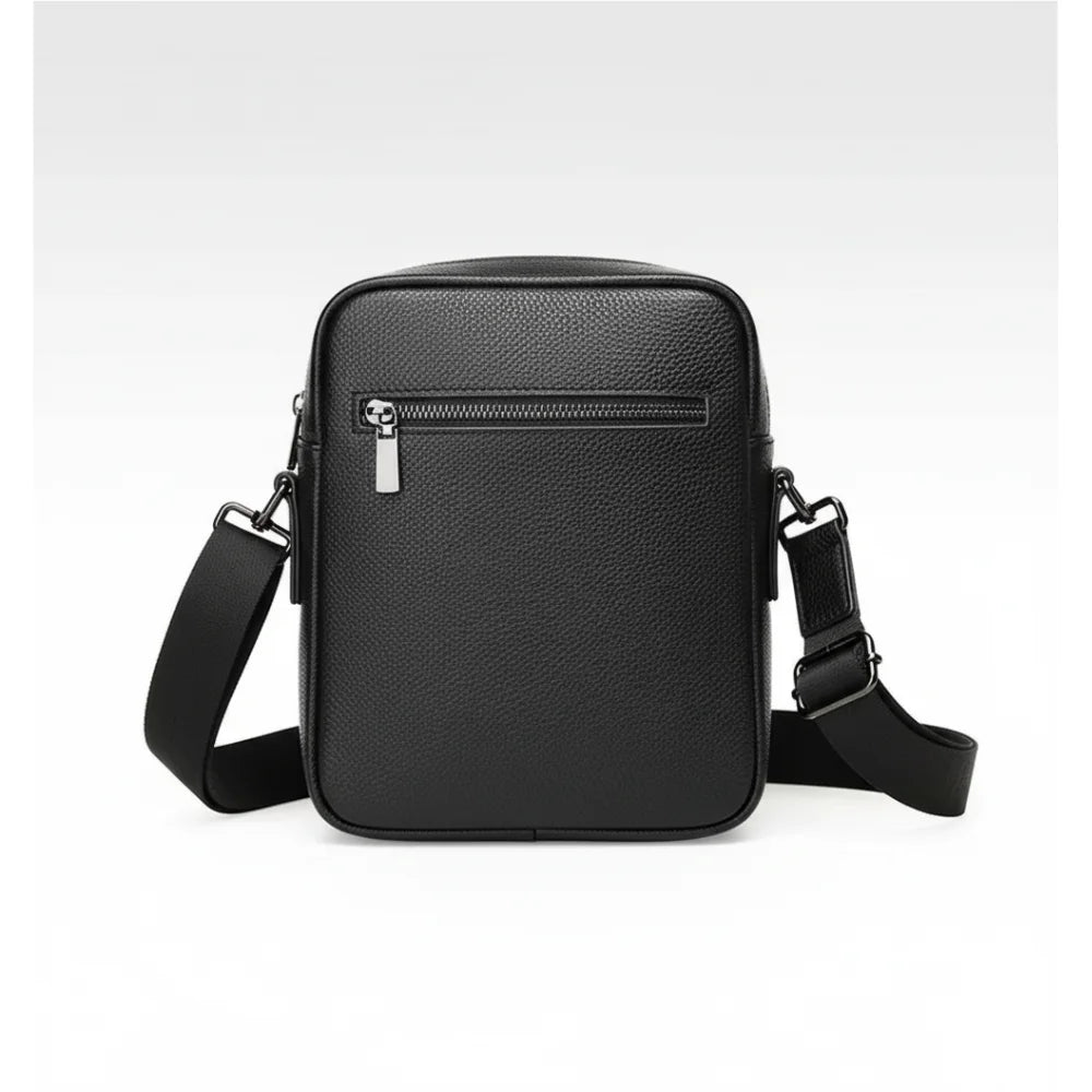 Bolsa Transversal de Couro Masculina - Modelo Apex