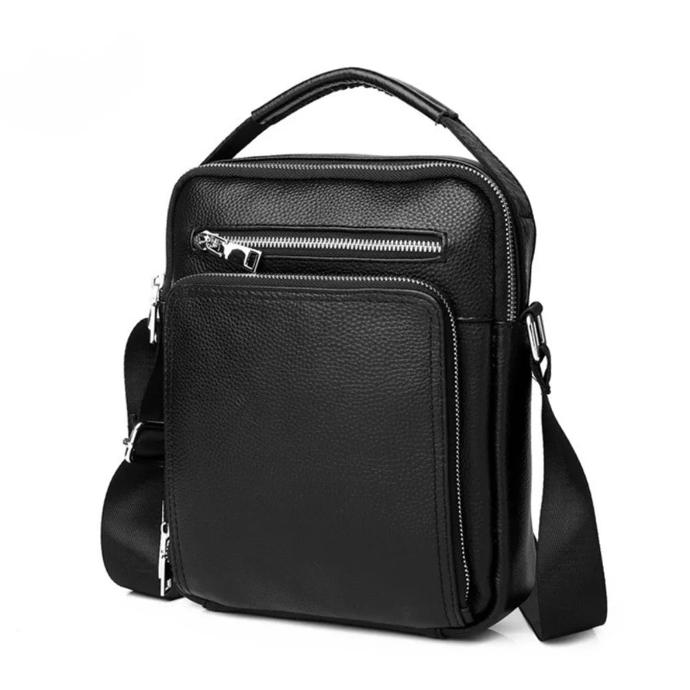 Bolsa Transversal de Couro Masculina - Modelo Duno