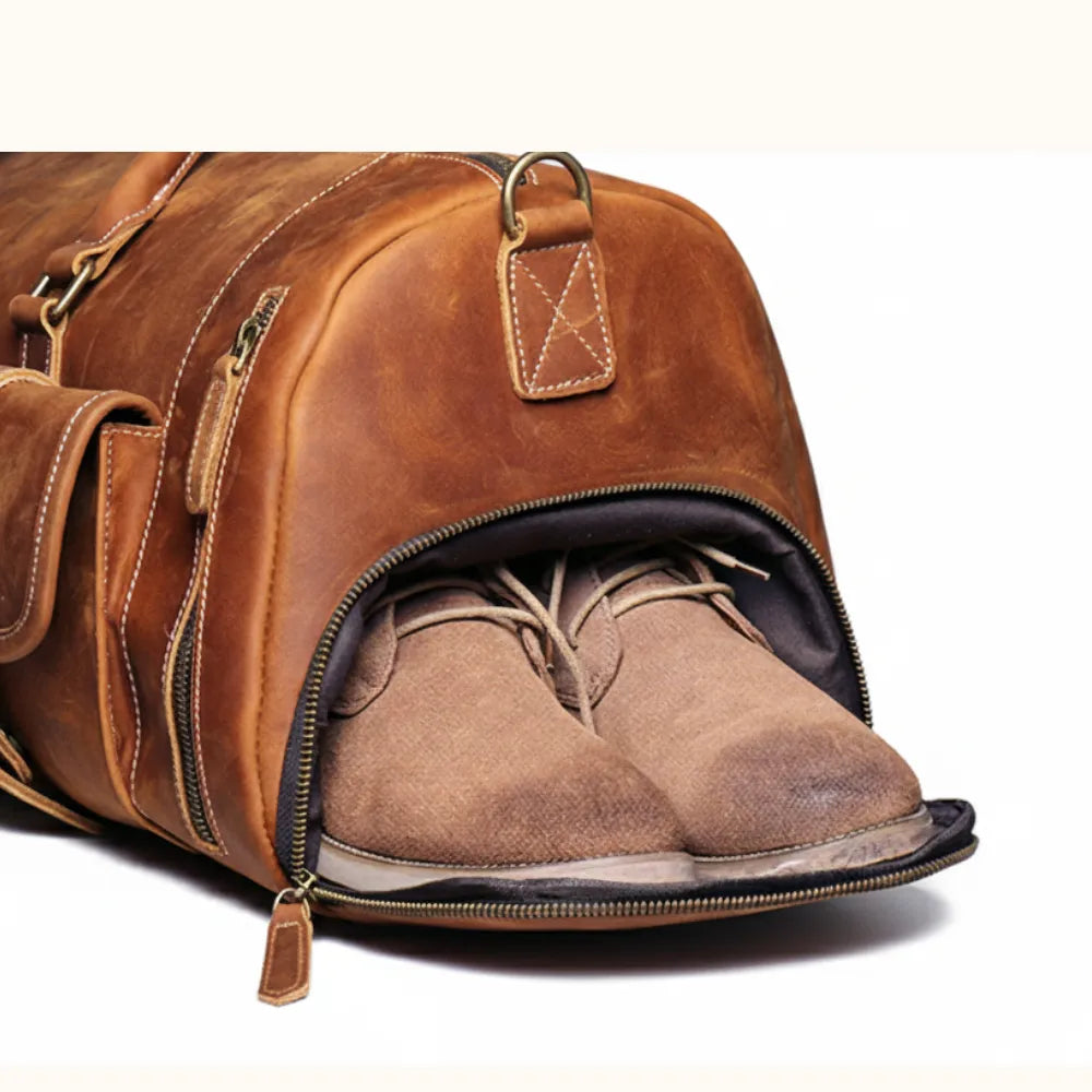 Bolsa de Viagem Masculina em Couro - Modelo Regent