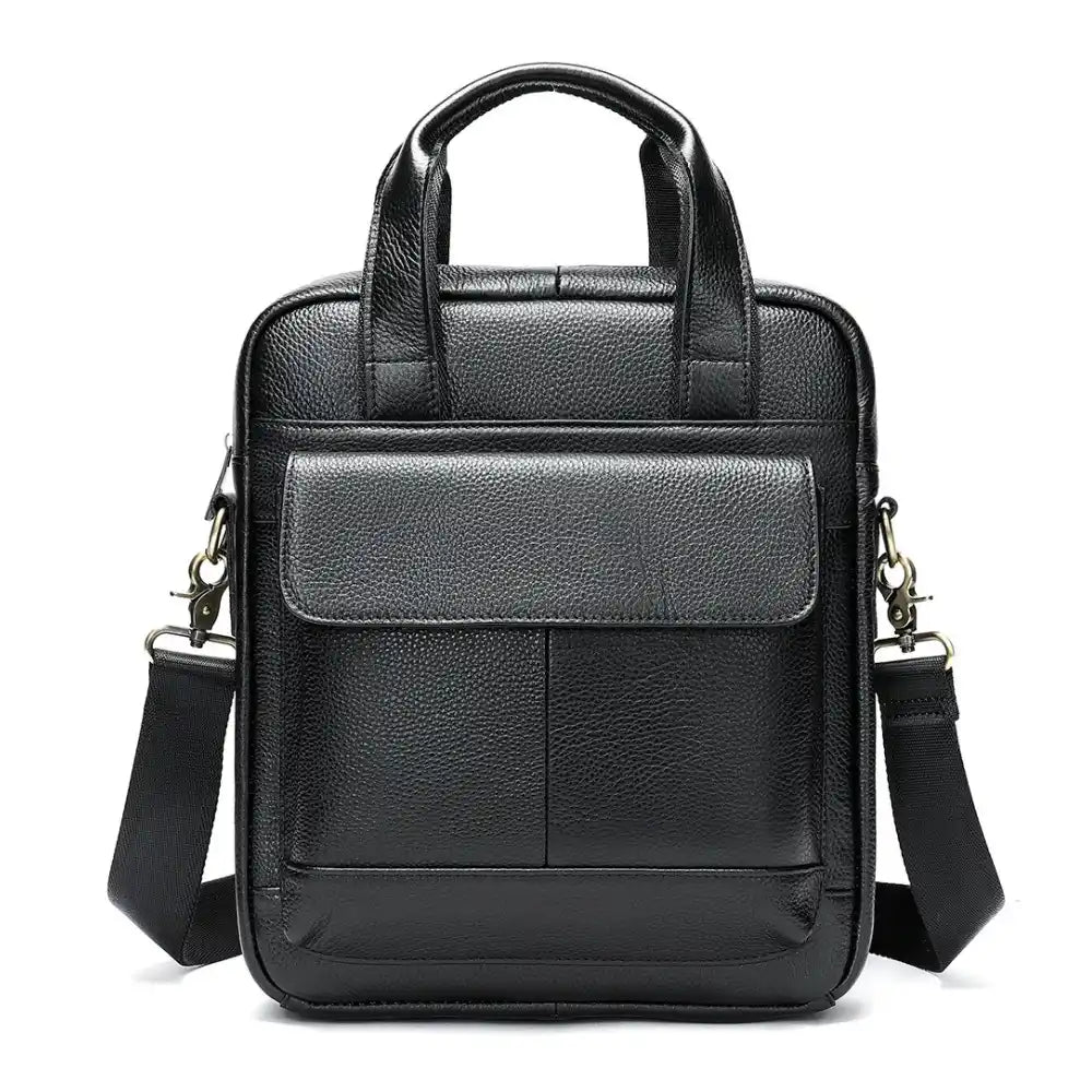 Bolsa Transversal de Couro Masculina - Modelo Urban Nero