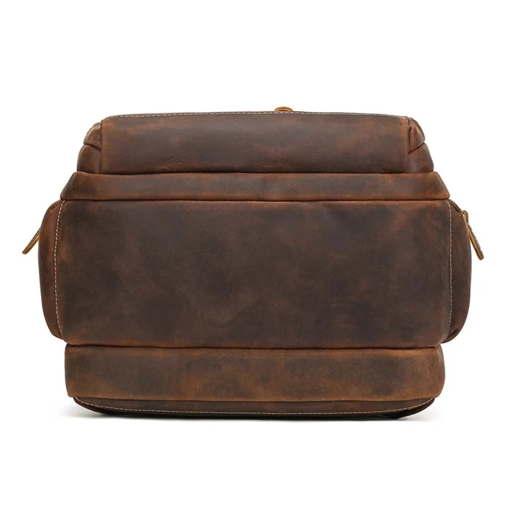 Mochila Masculina de Couro - Modelo Vintage Brown