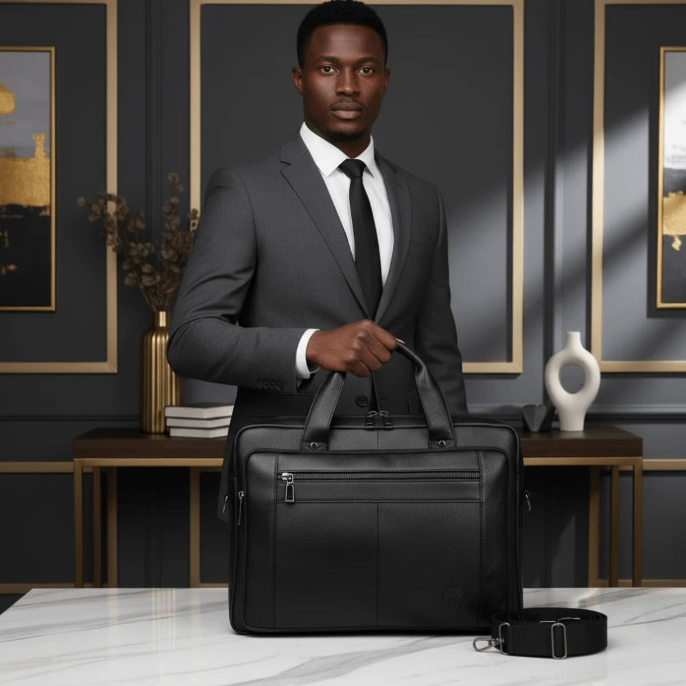 Pasta Executiva de Couro Masculina - Modelo Prestige