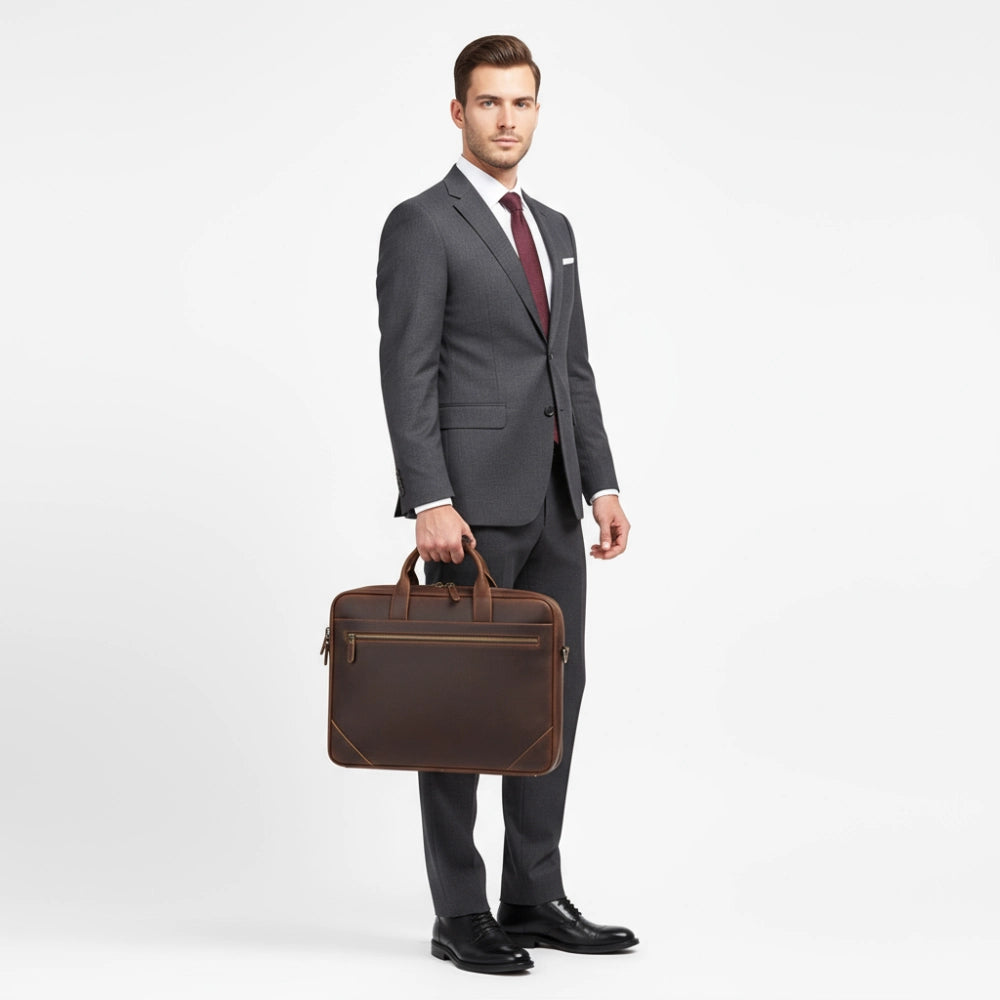 Pasta Executiva de Couro Masculina - Modelo Veneto