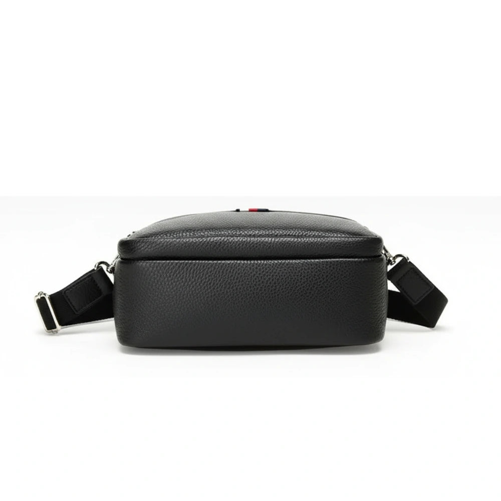 Bolsa Transversal de Couro Masculina - Modelo Apex