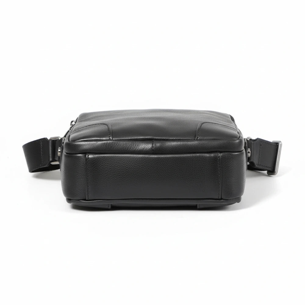 Bolsa Transversal de Couro Masculina - Modelo Core Black
