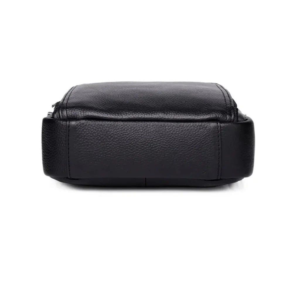 Bolsa Transversal de Couro Masculina - Modelo Duno