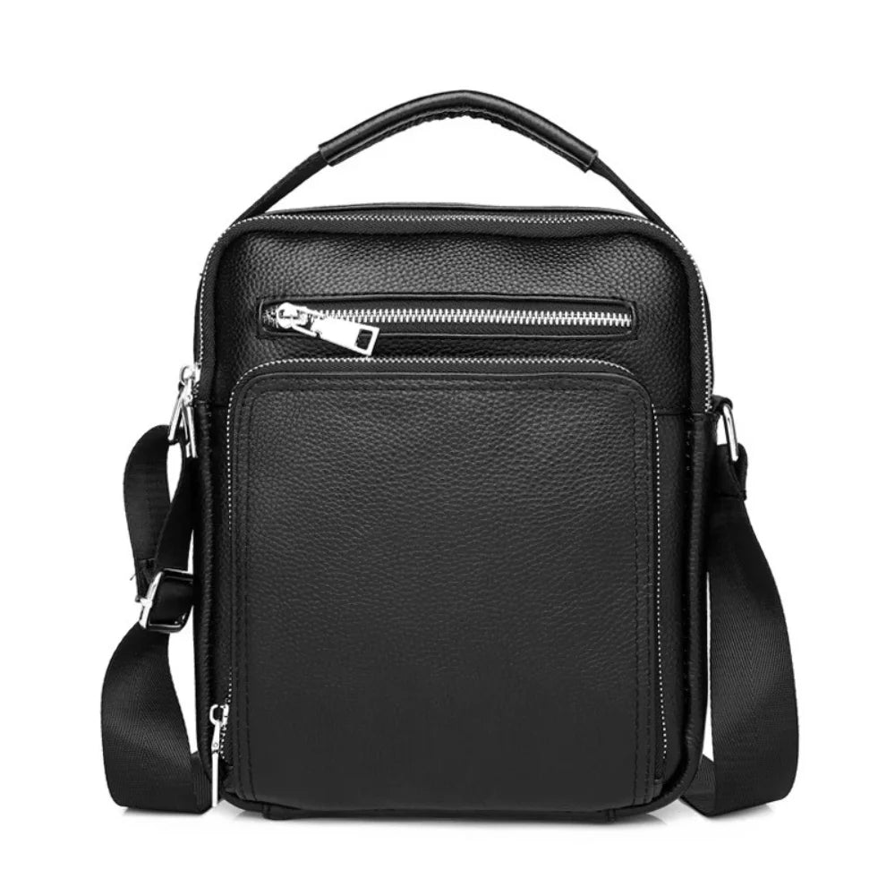Bolsa Transversal de Couro Masculina - Modelo Duno