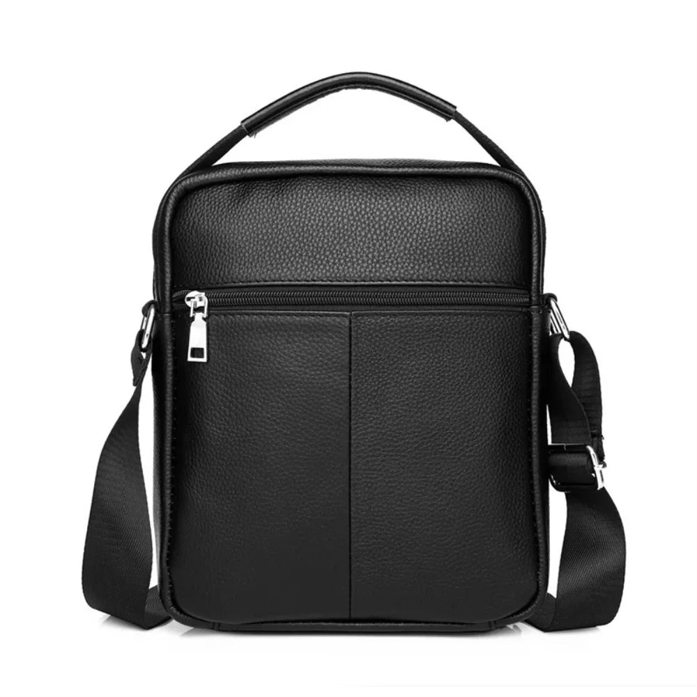 Bolsa Transversal de Couro Masculina - Modelo Duno
