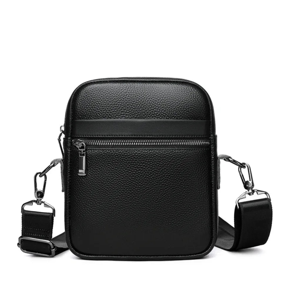 Bolsa Transversal de Couro Masculina - Modelo Rise