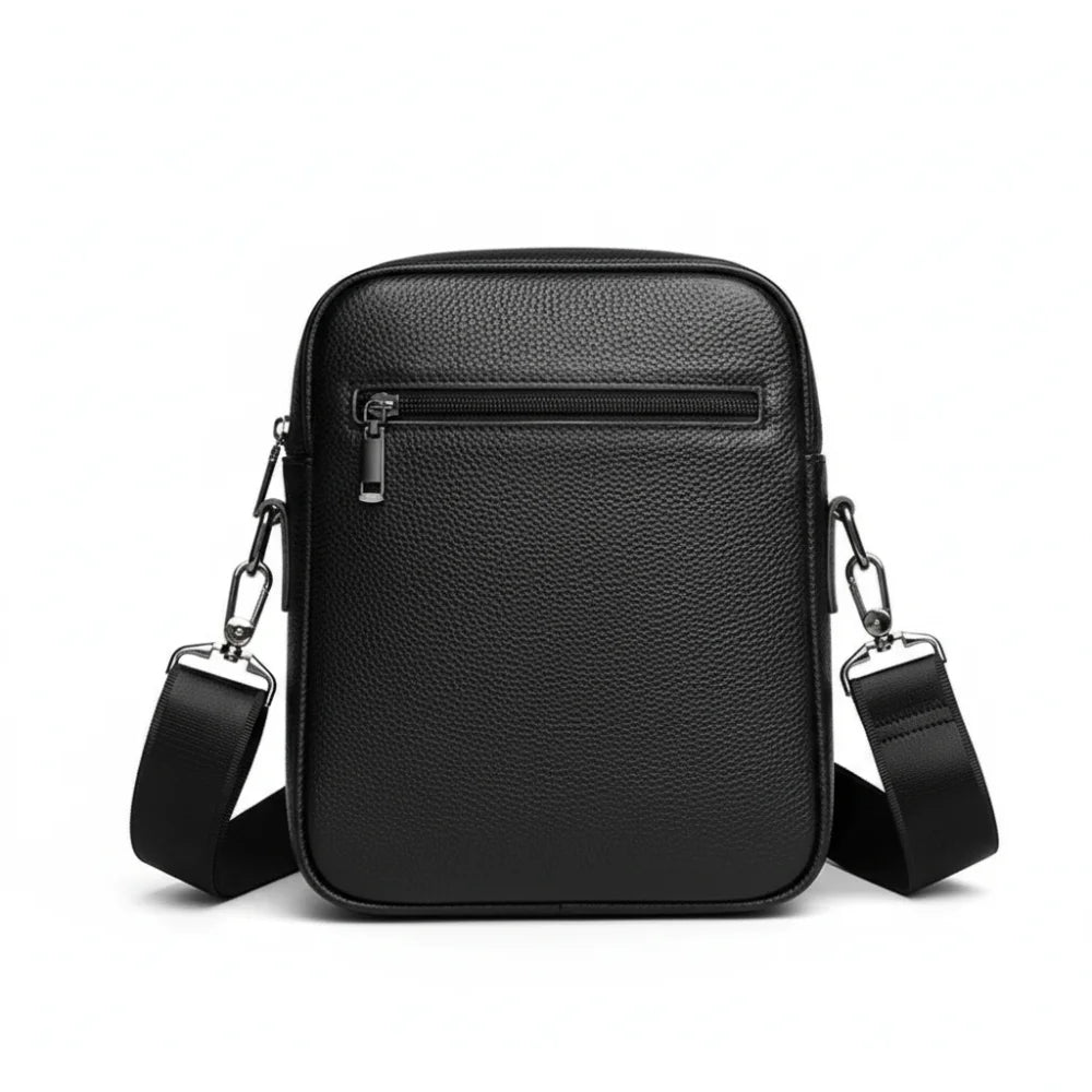 Bolsa Transversal de Couro Masculina - Modelo Rise